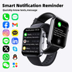 Đồng hồ thông minh F300 màn hình 2.1 inch hỗ trợ gọi Bluetooth/ECG/phân tích thành phần máu/50+ chế độ thể thao, Silicone đen, Silicone hồng đen, Silicone xám đen, Milan đen, Thép 3 hạt đen, Da đen, Da nâu đen
