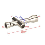 Cờ lê chữ thập cho máy in 3D, bộ đầu khẩu mini M2/M2.5/M3/M4, 2 cái