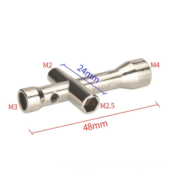 Cờ lê chữ thập cho máy in 3D, bộ đầu khẩu mini M2/M2.5/M3/M4, 2 cái