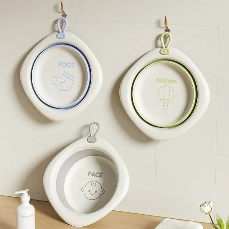 Chậu Rửa Gấp Cho Trẻ Em Chậu Rửa Nhựa Dày Di Động Cho Trẻ Sơ Sinh
