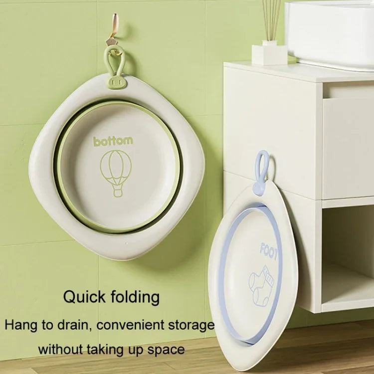 Chậu Rửa Gấp Cho Trẻ Em Chậu Rửa Nhựa Dày Di Động Cho Trẻ Sơ Sinh