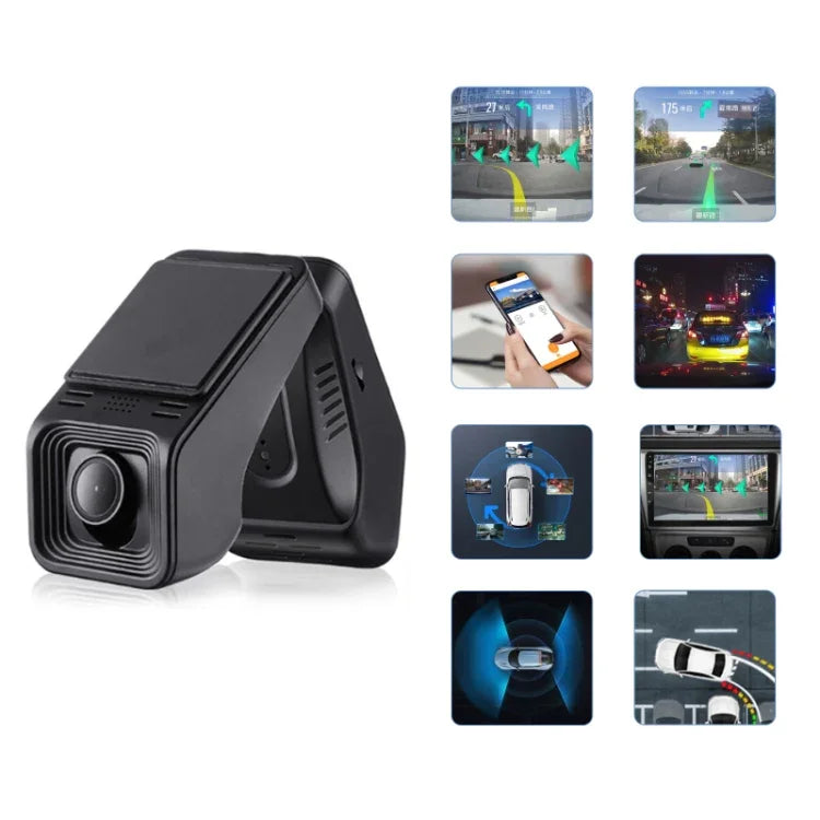 Máy ghi hình lái xe Android ADAS HD 1080P có tầm nhìn ban đêm USB, Ống kính đơn, Ống kính kép, Phiên bản ống kính đơn có WIFI