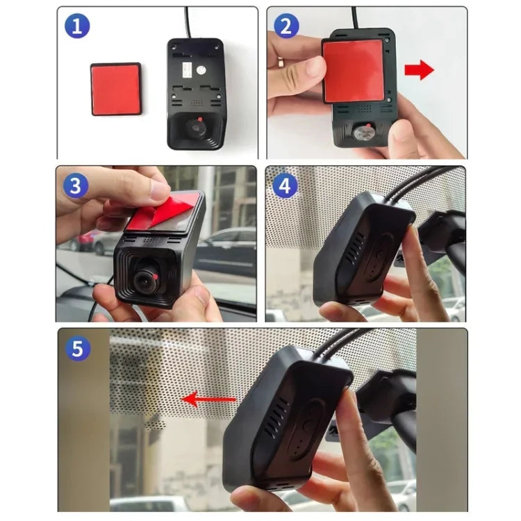 Máy ghi hình lái xe Android ADAS HD 1080P có tầm nhìn ban đêm USB, Ống kính đơn, Ống kính kép, Phiên bản ống kính đơn có WIFI
