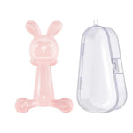 Đồ Gặm Nướu Hình Thỏ BPA Free Silicone Thực Phẩm Cho Trẻ Sơ Sinh Gậy Gặm Nướu Chống Ăn Tay, Màu Nano, Hồng, Trong Suốt, Có Hộp Màu Nano, Có Hộp Hồng, Có Hộp Trong Suốt