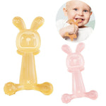 Đồ Gặm Nướu Hình Thỏ BPA Free Silicone Thực Phẩm Cho Trẻ Sơ Sinh Gậy Gặm Nướu Chống Ăn Tay, Màu Nano, Hồng, Trong Suốt, Có Hộp Màu Nano, Có Hộp Hồng, Có Hộp Trong Suốt