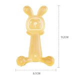 Đồ Gặm Nướu Hình Thỏ BPA Free Silicone Thực Phẩm Cho Trẻ Sơ Sinh Gậy Gặm Nướu Chống Ăn Tay, Màu Nano, Hồng, Trong Suốt, Có Hộp Màu Nano, Có Hộp Hồng, Có Hộp Trong Suốt