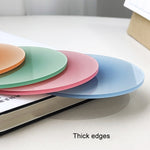 Miếng lót ly acrylic màu gradient 9.5cm, dày, chịu nhiệt, trong suốt, hình hoàng hôn