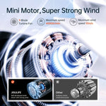 Quạt cầm tay nhỏ tốc độ cao JisuLife Life9, quạt điện để bàn mini USB sạc lại, 3600mAh, 5000mAh