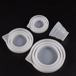 Bộ 5 cốc đo epoxy gấp gọn, khuôn silicon làm nến, thạch cao, keo, cốc trộn, 5 cái 50ml, 5 cái 100ml, 2 cái 250ml, 2 cái 500ml