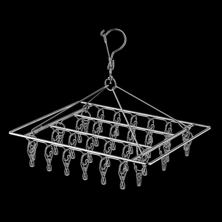Giá phơi tất vuông bằng thép không gỉ đa năng chống gió, 24x30cm 20 kẹp, 35x27cm 30 kẹp, 35x27cm 40 kẹp, 40x30cm 40 kẹp, 40x25cm 50 kẹp, 40x25cm 60 kẹp