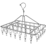 Giá phơi tất vuông bằng thép không gỉ đa năng chống gió, 24x30cm 20 kẹp, 35x27cm 30 kẹp, 35x27cm 40 kẹp, 40x30cm 40 kẹp, 40x25cm 50 kẹp, 40x25cm 60 kẹp