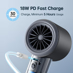 Quạt cầm tay nhỏ gọn làm mát mạnh mẽ tốc độ cao JisuLife FA53 Pro 1, quạt để bàn mini sạc USB di động