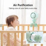 Quạt xe đẩy JisuLife Life2S tốc độ cao tiết kiệm năng lượng, quạt mini không cánh đầu xoay, lọc không khí Life2S