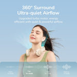Quạt mini đeo cổ sạc USB JisuLife FA31 không cánh làm mát công suất gió lớn dùng ngoài trời