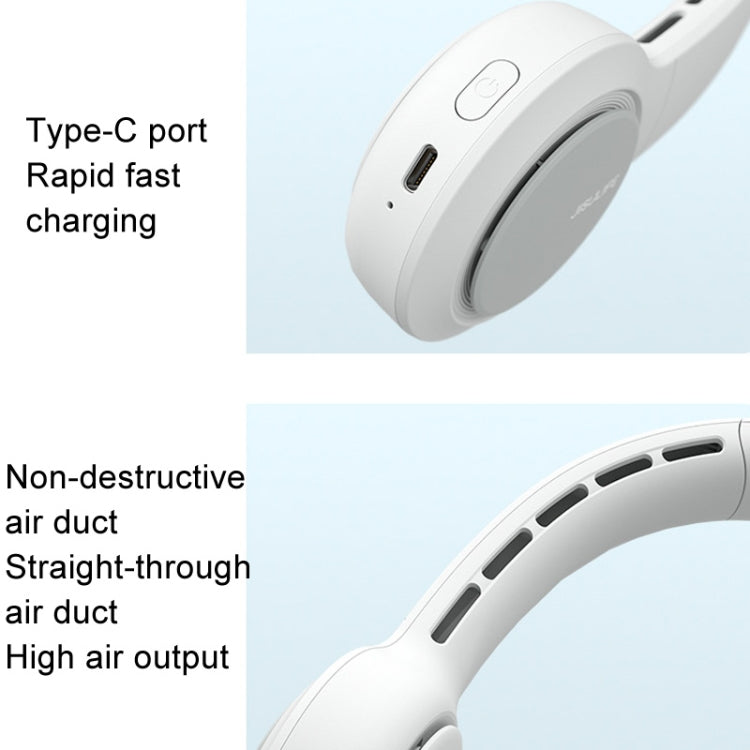 Quạt mini đeo cổ sạc USB JisuLife FA31 không cánh làm mát công suất gió lớn dùng ngoài trời
