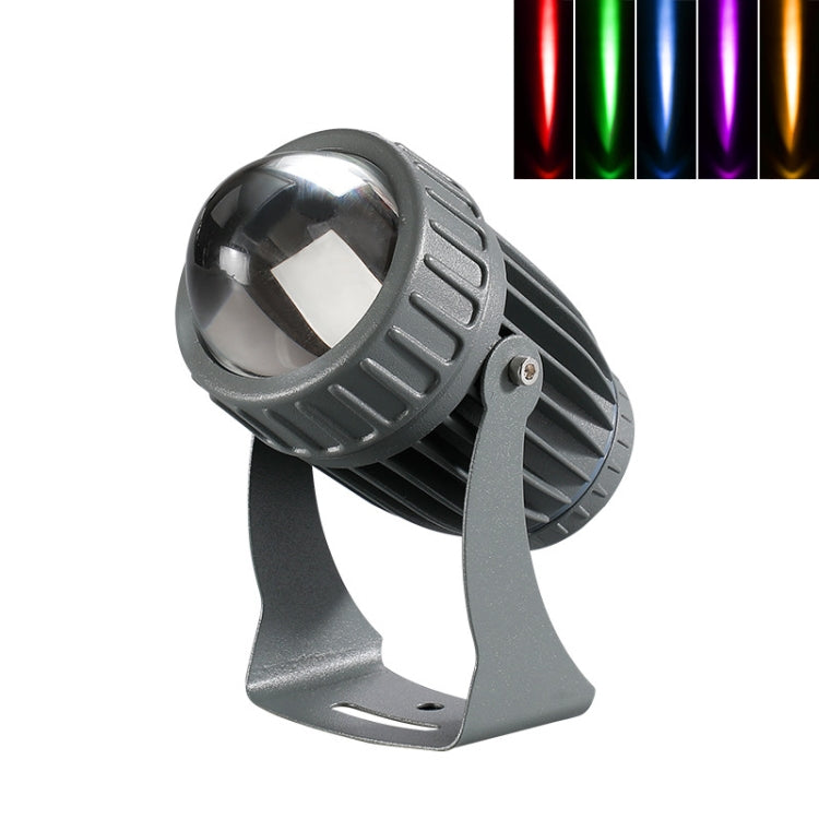 Đèn pha LED 10W một chùm sáng ngoài trời chống nước, đèn trụ tường chiếu sáng, đèn cảnh quan điều khiển từ xa, chọn 1 trong 3 màu, chọn 1 trong 5 màu