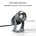Đèn pha LED 10W một chùm sáng ngoài trời chống nước, đèn trụ tường chiếu sáng, đèn cảnh quan điều khiển từ xa, chọn 1 trong 3 màu, chọn 1 trong 5 màu