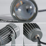 Đèn pha LED 10W một chùm sáng ngoài trời chống nước, đèn trụ tường chiếu sáng, đèn cảnh quan điều khiển từ xa, chọn 1 trong 3 màu, chọn 1 trong 5 màu