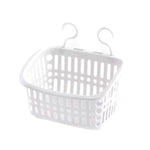 Giỏ treo nhựa có móc, giỏ thoát nước lưu trữ nhà bếp, kệ tổ chức phòng tắm, nhỏ màu xám, nhỏ màu be, lớn màu xám, lớn màu be