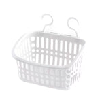 Giỏ treo nhựa có móc, giỏ thoát nước lưu trữ nhà bếp, kệ tổ chức phòng tắm, nhỏ màu xám, nhỏ màu be, lớn màu xám, lớn màu be