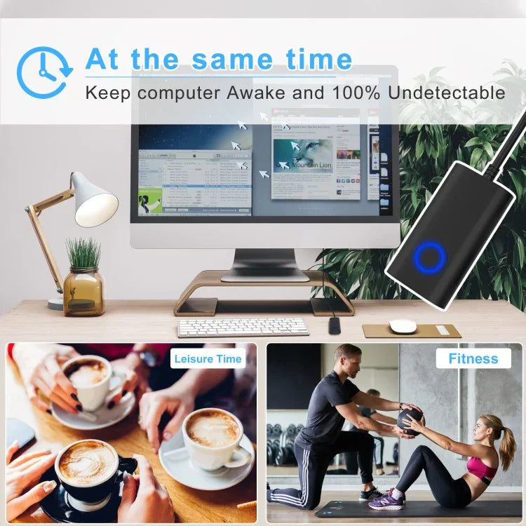 Chuột ảo ngăn máy tính ngủ đông, di chuyển chuột tự động hoàn toàn, F-1