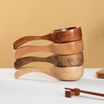 Muỗng canh lớn cán dài bằng gỗ gia dụng, muỗng ăn mì, muỗng múc nước, gỗ sồi Tanoak (màu sơn cũ), Tanoak (màu gốc), gỗ keo