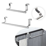 Giá Treo Khăn Không Cần Đục Lỗ Bằng Thép Không Gỉ Treo Cửa Tủ, 23.5cm Bạc, 23.5cm Đen, 36.5cm Bạc, 36.5cm Đen, 36.5cm Trắng