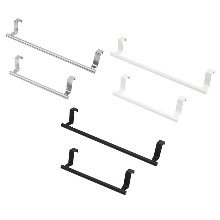 Giá Treo Khăn Không Cần Đục Lỗ Bằng Thép Không Gỉ Treo Cửa Tủ, 23.5cm Bạc, 23.5cm Đen, 36.5cm Bạc, 36.5cm Đen, 36.5cm Trắng