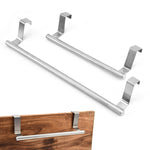 Giá Treo Khăn Không Cần Đục Lỗ Bằng Thép Không Gỉ Treo Cửa Tủ, 23.5cm Bạc, 23.5cm Đen, 36.5cm Bạc, 36.5cm Đen, 36.5cm Trắng