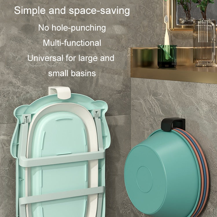 2 Chiếc Kệ Nhà Tắm Không Cần Đục Lỗ Móc Chậu Rửa Gắn Tường Nhà Bếp