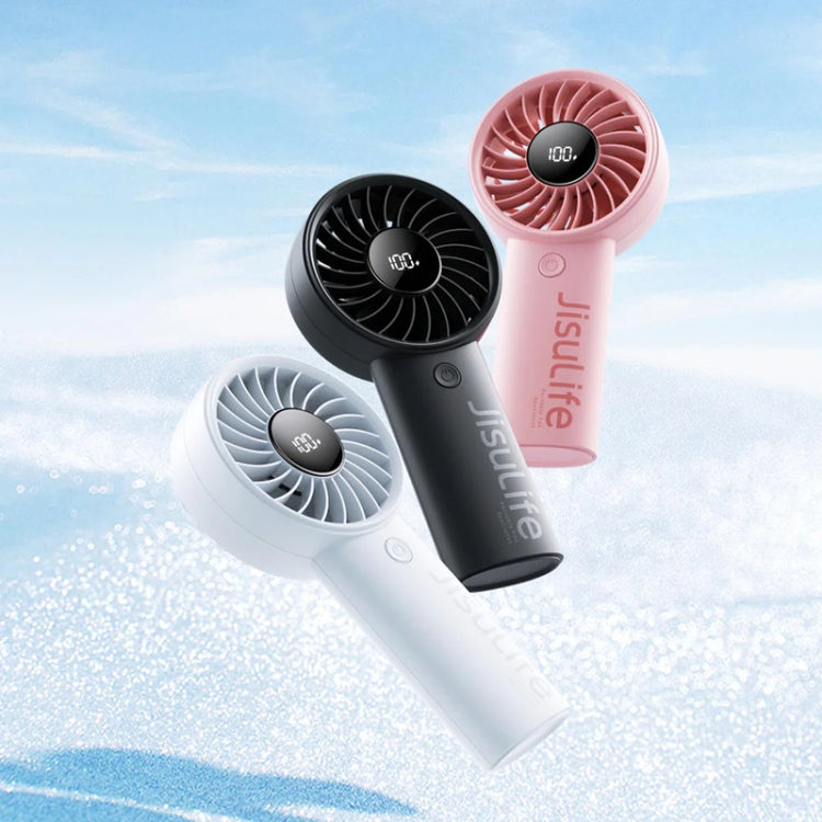 Quạt cầm tay nhỏ gọn sạc lại JisuLife Life4, 3600mAh màu xám, 3600mAh màu đen, 3600mAh màu hồng, 5000mAh màu xám, 5000mAh màu đen, 5000mAh màu hồng