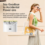Quạt cầm tay nhỏ gọn sạc lại JisuLife Life4, 3600mAh màu xám, 3600mAh màu đen, 3600mAh màu hồng, 5000mAh màu xám, 5000mAh màu đen, 5000mAh màu hồng