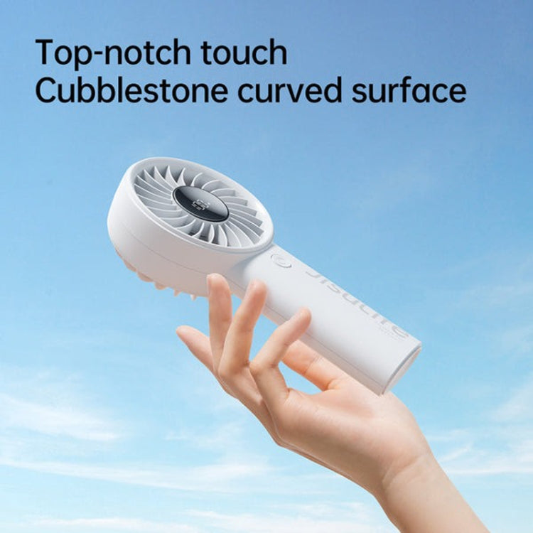Quạt cầm tay nhỏ gọn sạc lại JisuLife Life4, 3600mAh màu xám, 3600mAh màu đen, 3600mAh màu hồng, 5000mAh màu xám, 5000mAh màu đen, 5000mAh màu hồng