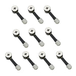 Bộ 3 trong 1 đầu nối vít liên kết đồ nội thất, bộ cố định bánh răng lệch tâm tủ quần áo, 10 cái 40mm, 10 cái 35mm
