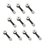 Bộ 3 trong 1 đầu nối vít liên kết đồ nội thất, bộ cố định bánh răng lệch tâm tủ quần áo, 10 cái 40mm, 10 cái 35mm