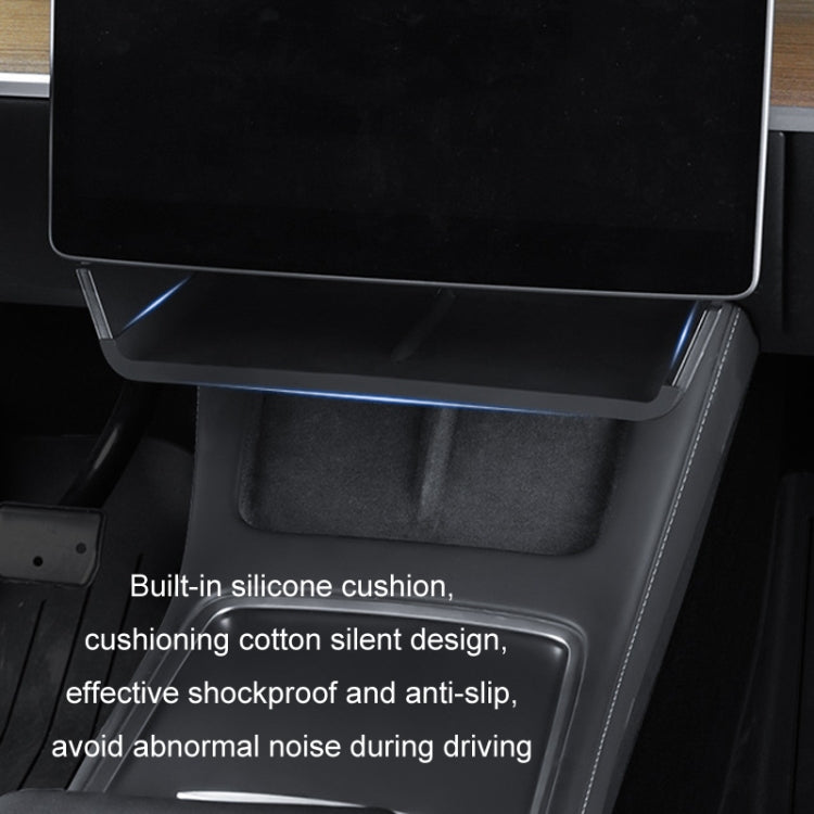For Tesla Model Y/3 Screen Storage Box, Model Y/3 Translucent Black + Black, Model Y/3 Translucent White + White, 2024 Model 3 Translucent Black + Black