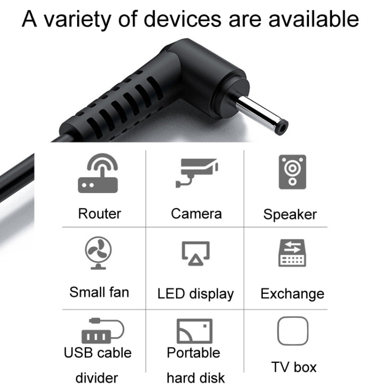 Cáp sạc USB sang DC JINGHUA U550C cho thiết bị nhỏ, 3.5mm, 5.5mm