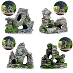 Phụ kiện cảnh quan bể cá Aquascape bằng nhựa resin hình lều wigwam, Mẫu A, Mẫu B, Mẫu C, Mẫu D