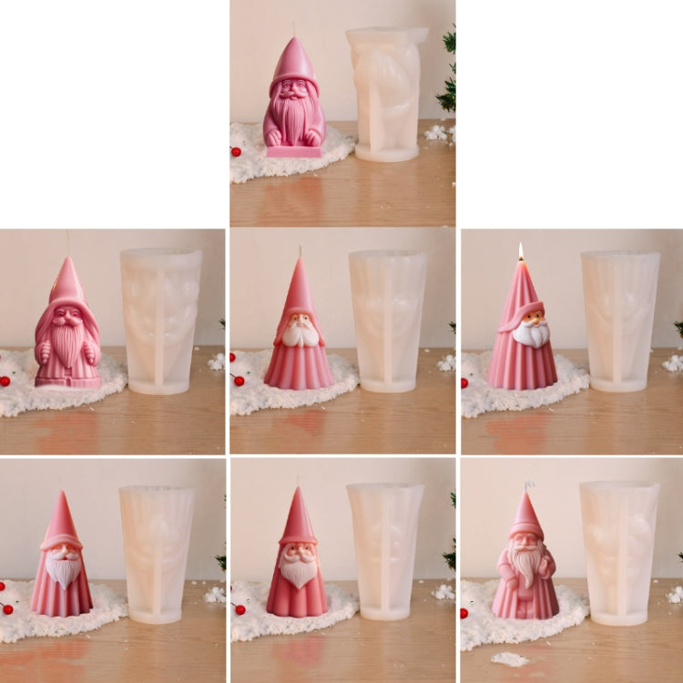Khuôn silicone làm nến thơm ông già Noel, A ZL-79, B ZL-80, C ZL-81, D ZL-82, E ZL-83, F ZL-84, G ZL-85
