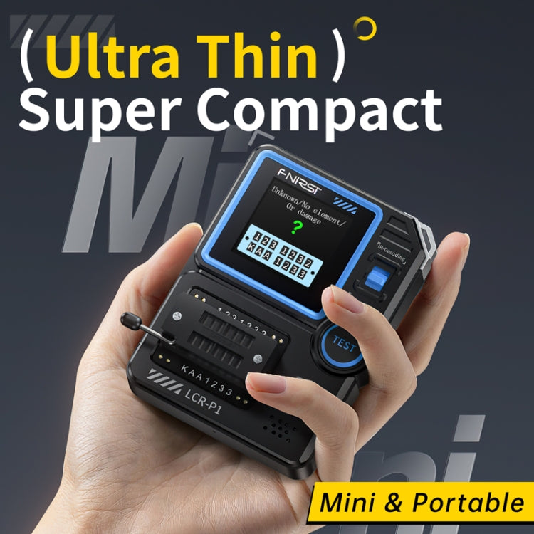 Máy kiểm tra transistor đa chức năng FNIRSI LCR-P1, công cụ kiểm tra linh kiện điện tử LCR-P1
