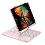 Bàn phím cảm ứng Bluetooth có đèn nền xoay 360 độ cho máy tính bảng iPad Pro 12.9 inch 2022/2021/2020/2018, dành cho iPad Pro 12.9 inch