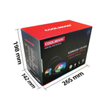 Quạt làm mát CPU tích hợp COOLMOON RGB120 5V ARGB hàng đơn đa nền tảng, RGB120