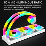 Bộ tản nhiệt máy tính COOLMOON AS360 Magic Diamond Edition ARGB làm mát bằng nước tích hợp đèn CPU Radiator, AS360