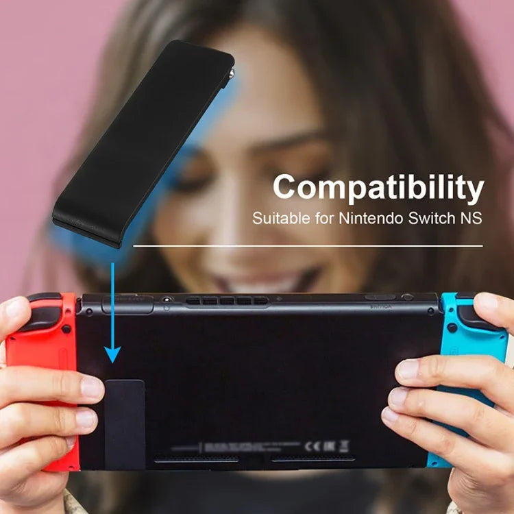 Bộ 2 chân chống thay thế vỏ lưng cho Nintendo Switch Console, màu đen, trắng trong suốt, trắng, đỏ, xanh dương