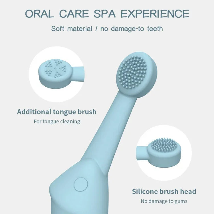 Bộ 2 cái / Bộ Bàn chải đánh răng silicon cho Mèo và Chó Dụng cụ chăm sóc vệ sinh miệng thú cưng