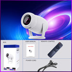 Máy chiếu thông minh hệ điều hành Android 12.0 HY400, máy chiếu gia đình di động, phích cắm US, phích cắm EU, phích cắm UK, phích cắm AU