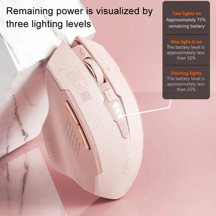 Chuột chơi game máy tính không dây sạc im lặng 2.4G Inphic F8, F8