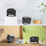 Máy chiếu mini di động rạp hát gia đình thông minh, phiên bản Android 4K HD, phiên bản cùng màn hình cho điện thoại di động