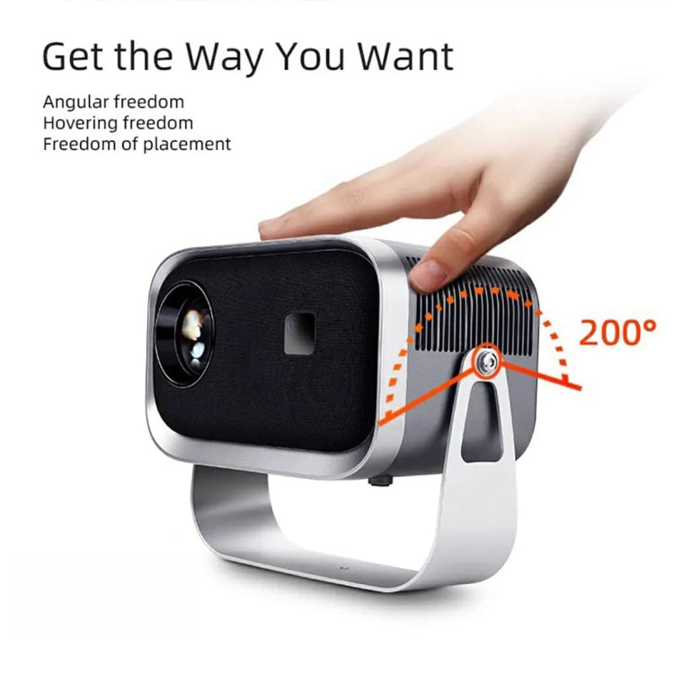 Máy chiếu mini di động rạp hát gia đình thông minh, phiên bản Android 4K HD, phiên bản cùng màn hình cho điện thoại di động