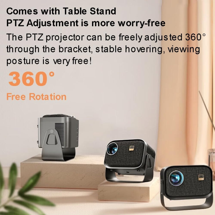 Máy chiếu mini di động rạp hát gia đình thông minh, phiên bản Android 4K HD, phiên bản cùng màn hình cho điện thoại di động